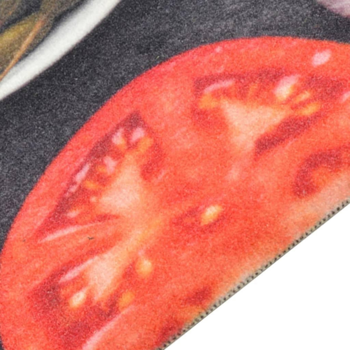 VIDAXL Tapis de cuisine lavable impression vin dîner 45x150 cm velours