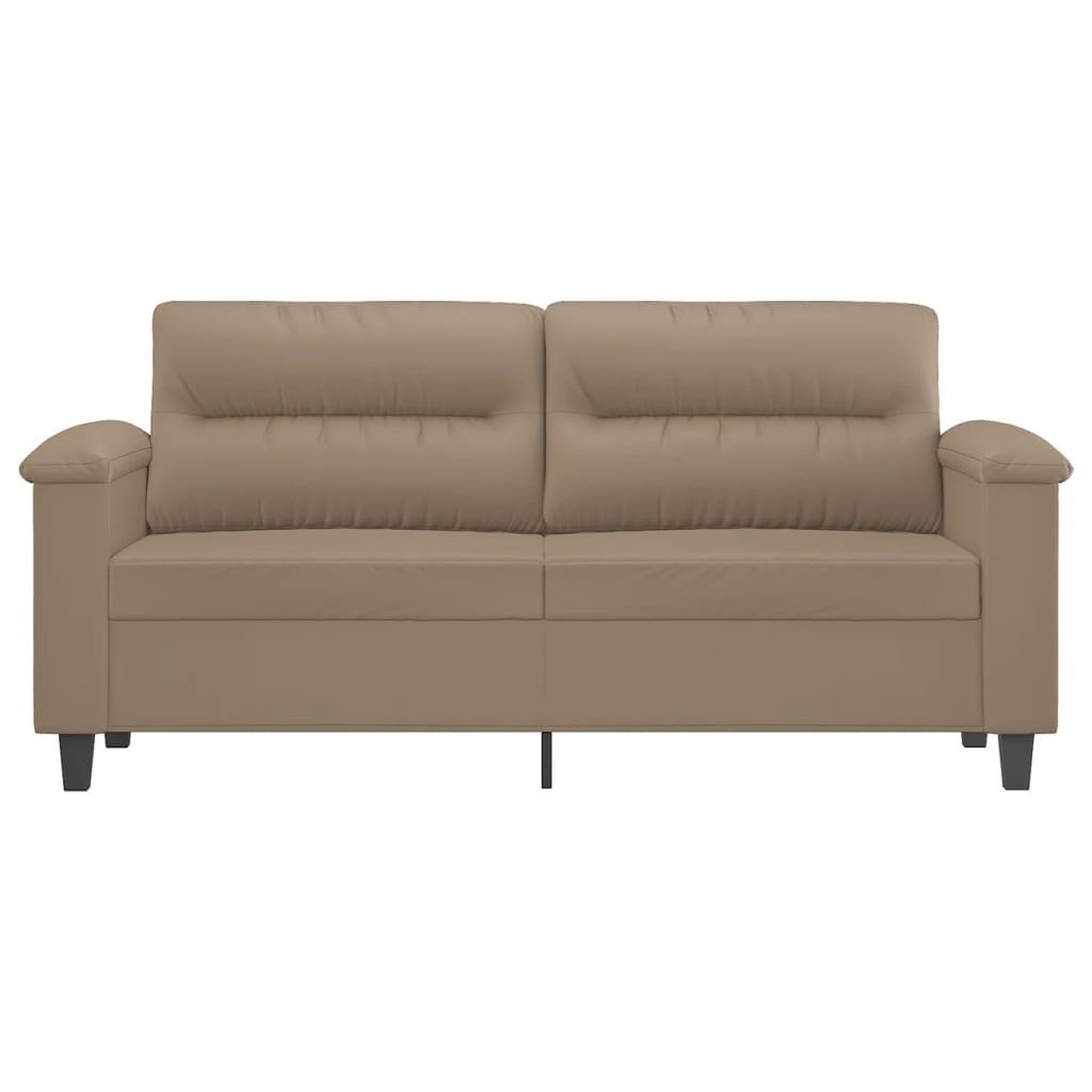 Voir la diapositive 3 : VIDAXL Canape a 2 places Cappuccino 140 cm Similicuir