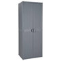 Voir la diapositive 1 : VIDAXL Armoire de rangement de jardin gris 65x45x172 cm PP rotin