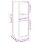 Voir la diapositive 6 : VIDAXL Armoire de salle de bain Chene sonoma 30x30x95 cm Agglomere