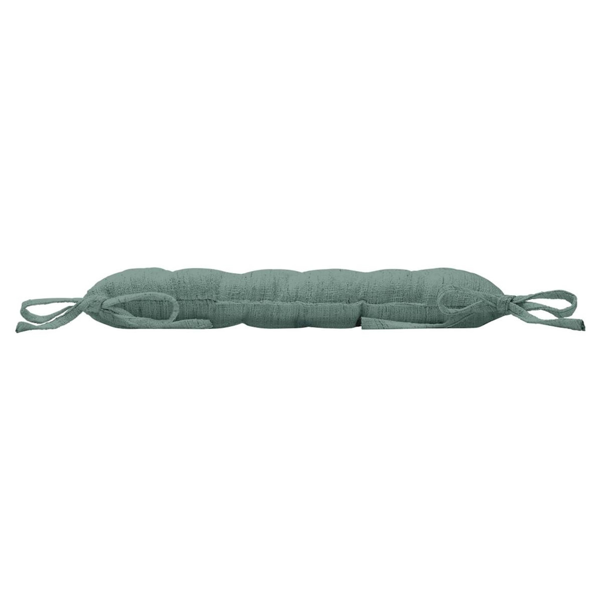 Voir la diapositive 4 : Douceur d'Intérieur Galette de Chaise Effet Lin Tissé  Nando  38x38cm Vert Cèdre