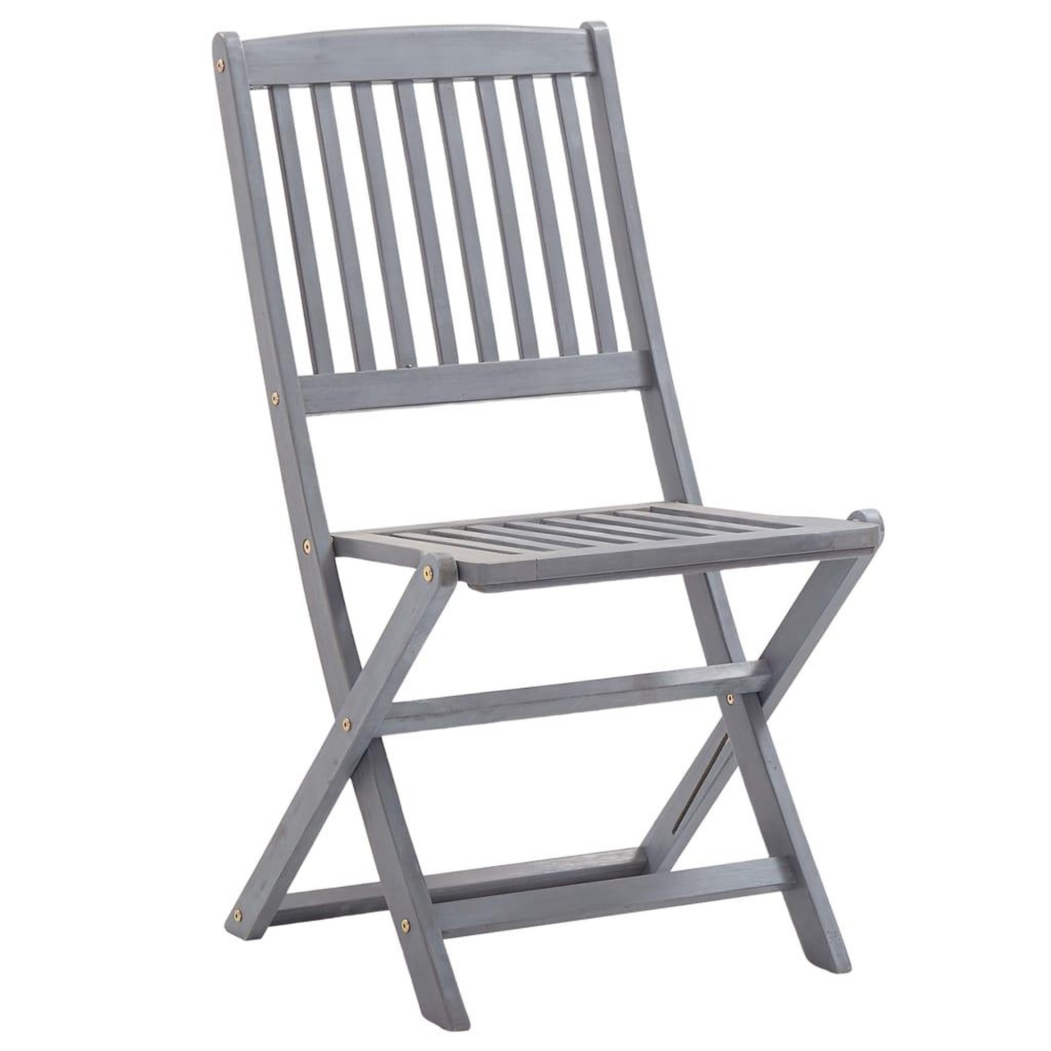 Voir la diapositive 2 : VIDAXL Chaises pliables d'exterieur lot de 8 Bois d'acacia solide