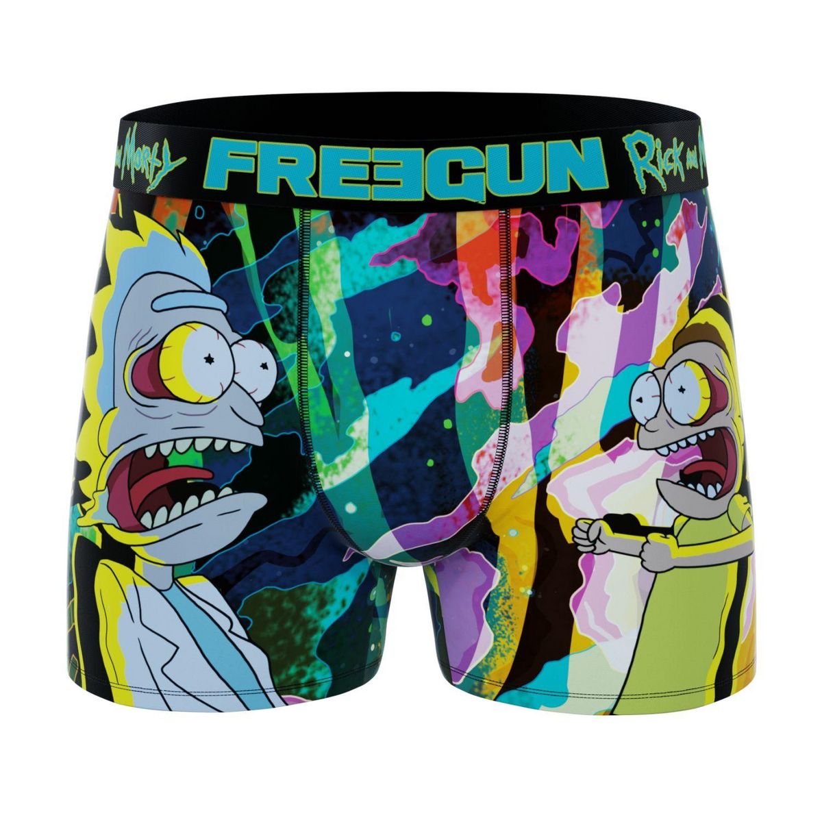FREEGUN Lot de 4 Boxers homme Rick and Morty G1