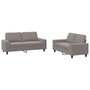 Voir la diapositive 2 : VIDAXL Ensemble de canapes 2 pcs taupe tissu