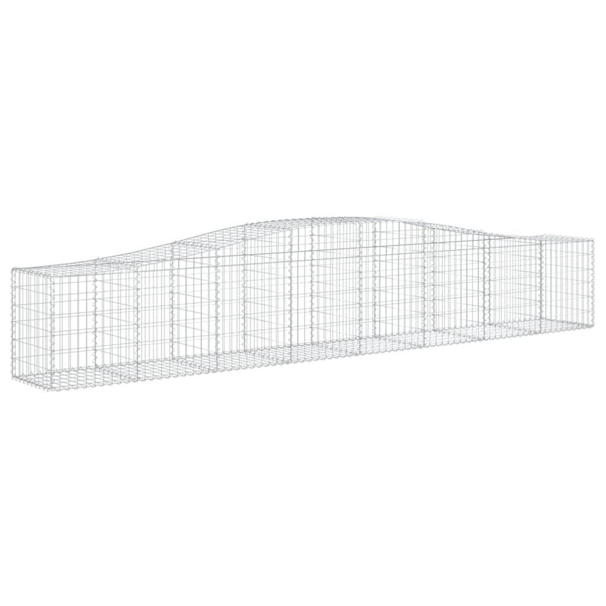 Voir la diapositive 3 : VIDAXL Paniers a gabions arques 25 pcs 400x50x60/80 cm Fer galvanise