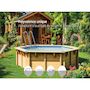Voir la diapositive 4 : GRE Piscine bois Orange 7,55 x 4,56 x 1,46 m - Gré