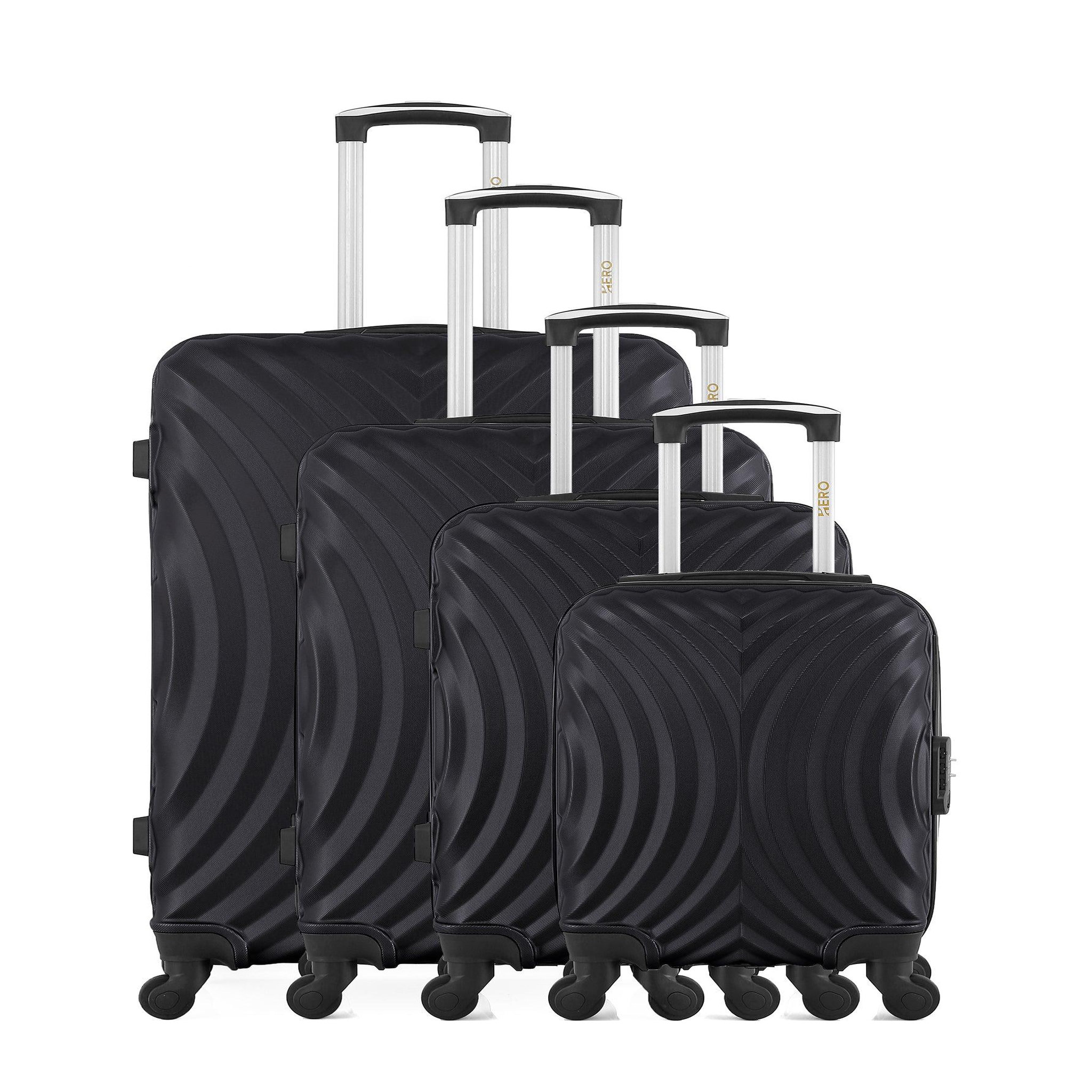HERO Hero - set de 4 valises lagos-m 75 cm 4 roues. Coloris disponibles : Vert, Rose, Beige