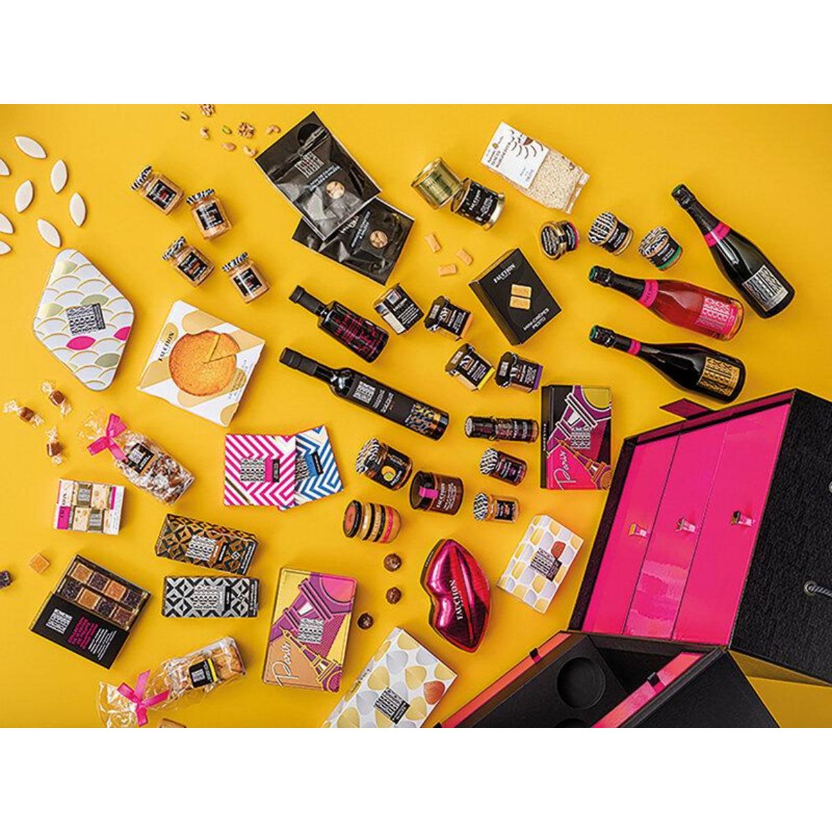 Smartbox Coffret Incontournable Fauchon : assortiment de délices salés et sucrés livrés à domicile - Coffret Cadeau Gastronomie