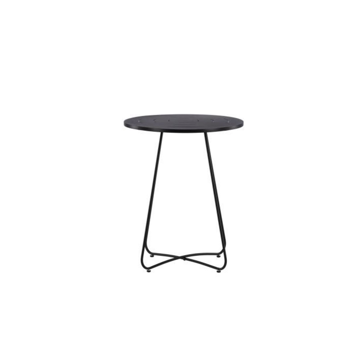 Paris Prix Table de Jardin en Métal  Bacong  74cm Noir