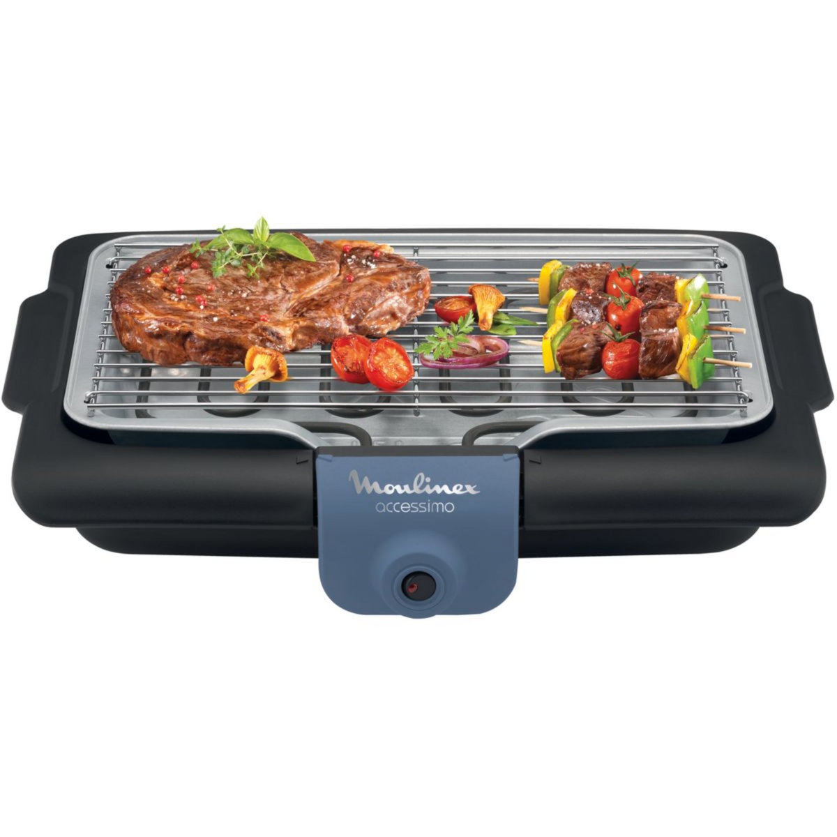 MOULINEX Barbecue électrique Accessimo Blue Salt Table BG134812