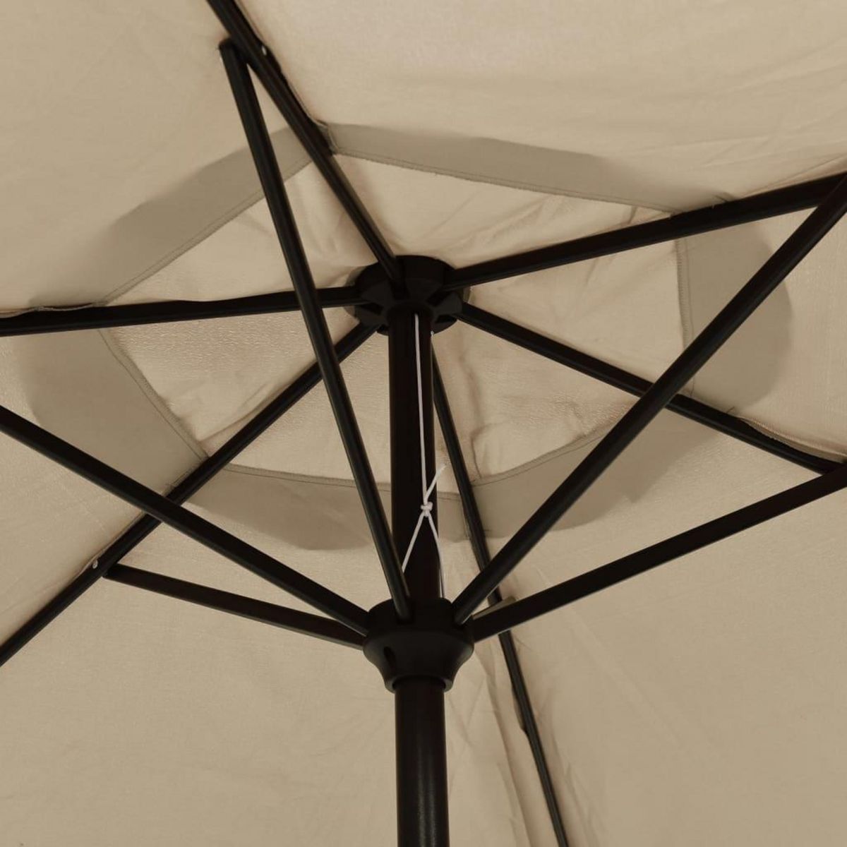 VIDAXL Parasol d'exterieur avec poteau en metal 300 cm Taupe
