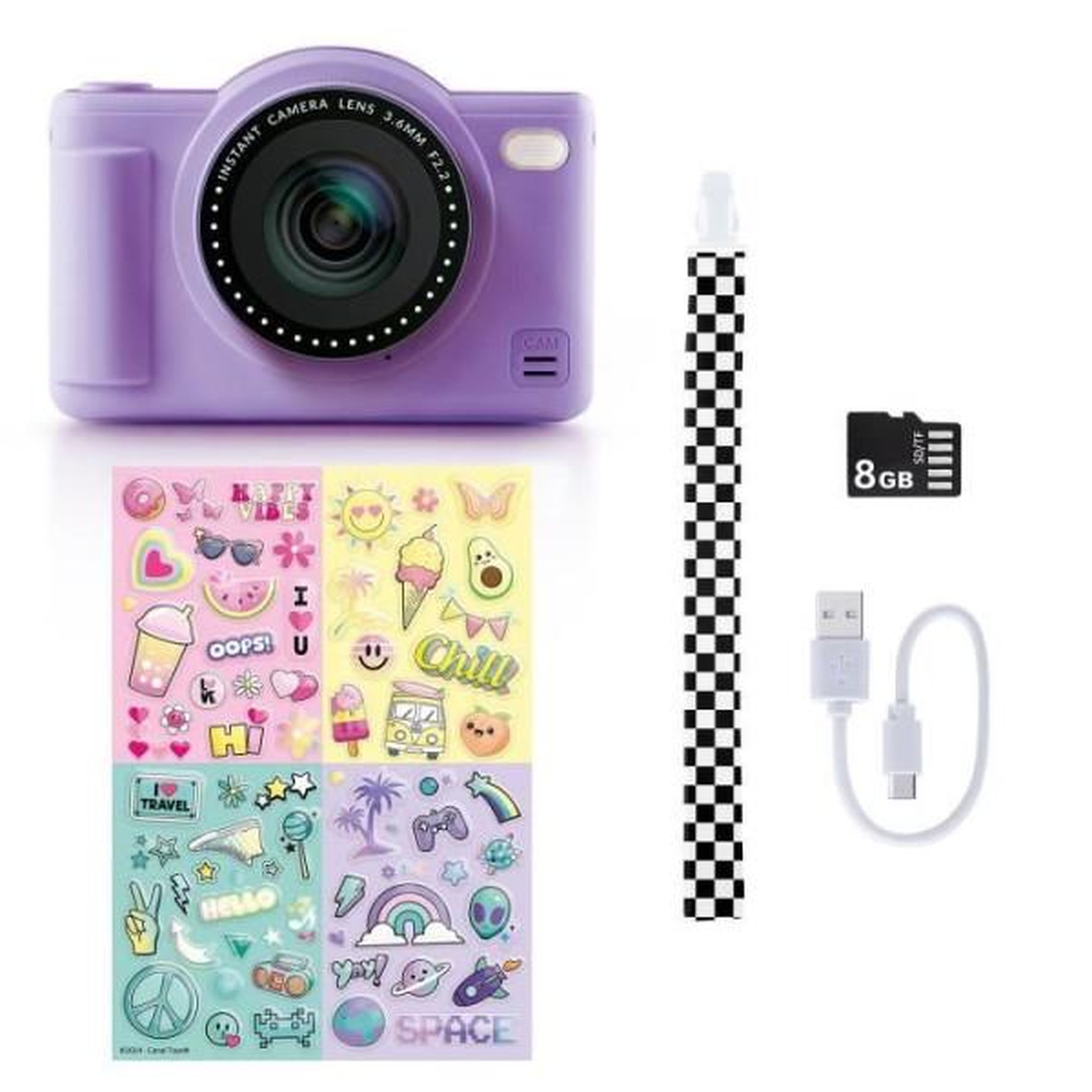 Voir la diapositive 2 : Canal Toys Canal toys - photo creator -appareil photo numérique pop couleur violet- avec carte sd 8go incluse - clk 041