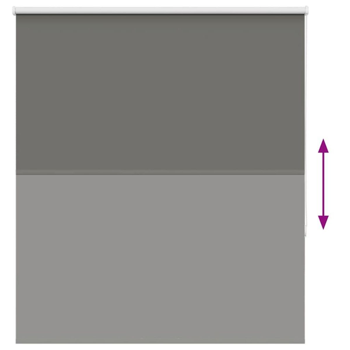 VIDAXL Store enrouleur occultant largeur du tissu 131,6 cm polyester