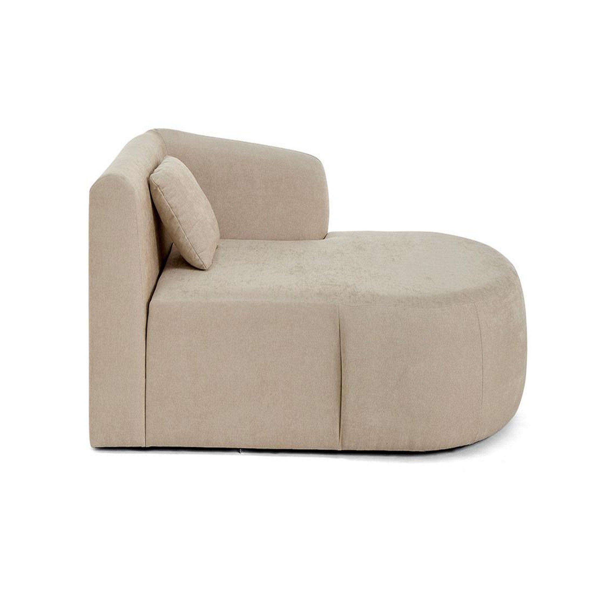 Voir la diapositive 4 : LISA DESIGN Ikare - module d'assise méridienne droit - en tissu