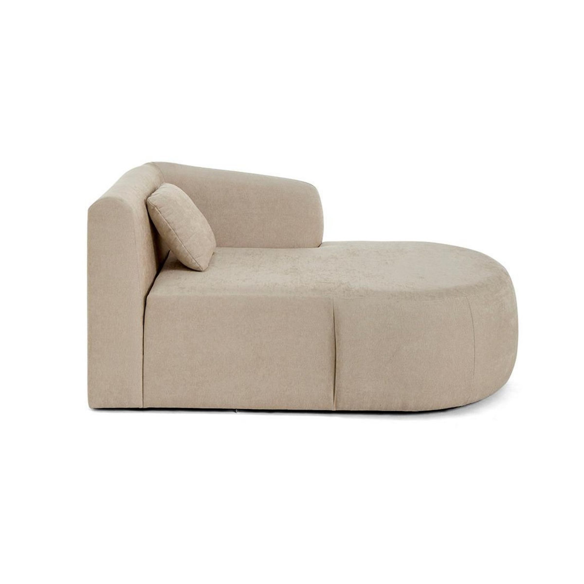 LISA DESIGN Ikare - module d'assise méridienne droit - en tissu