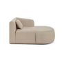 Voir la diapositive 4 : LISA DESIGN Ikare - module d'assise méridienne droit - en tissu