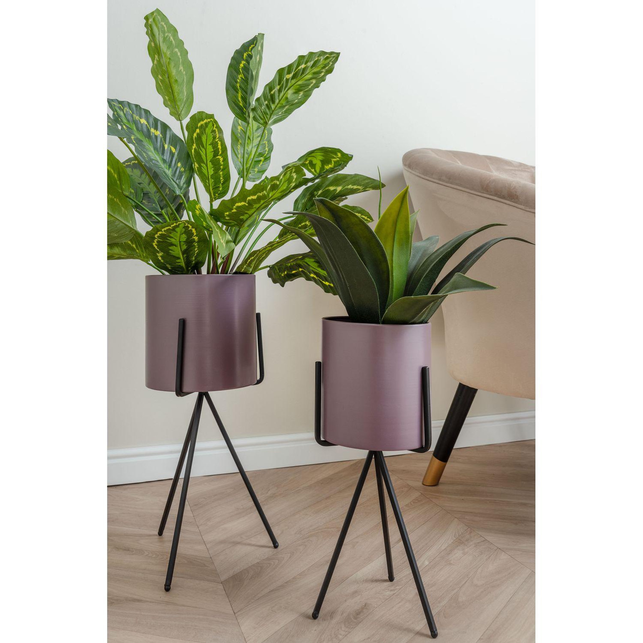 Voir la diapositive 3 : PRESENT TIME Duo de Cache-pot Pedestal XL