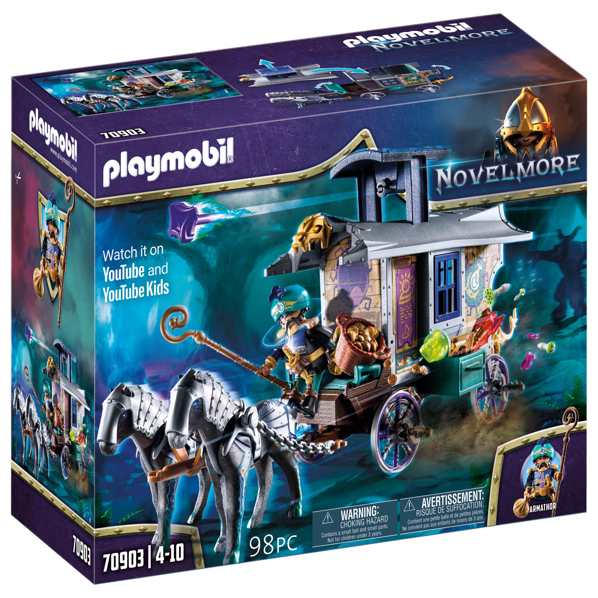 PLAYMOBIL 70903 - Novelmore Marchand et chariot