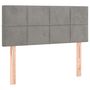 Voir la diapositive 4 : VIDAXL Tete de lit a LED Gris clair 80x5x78/88 cm Velours