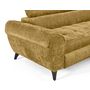 Voir la diapositive 5 : LISA DESIGN Marlo - canapé d'angle droit 5 places convertible avec coffre et têtières en velours texturé