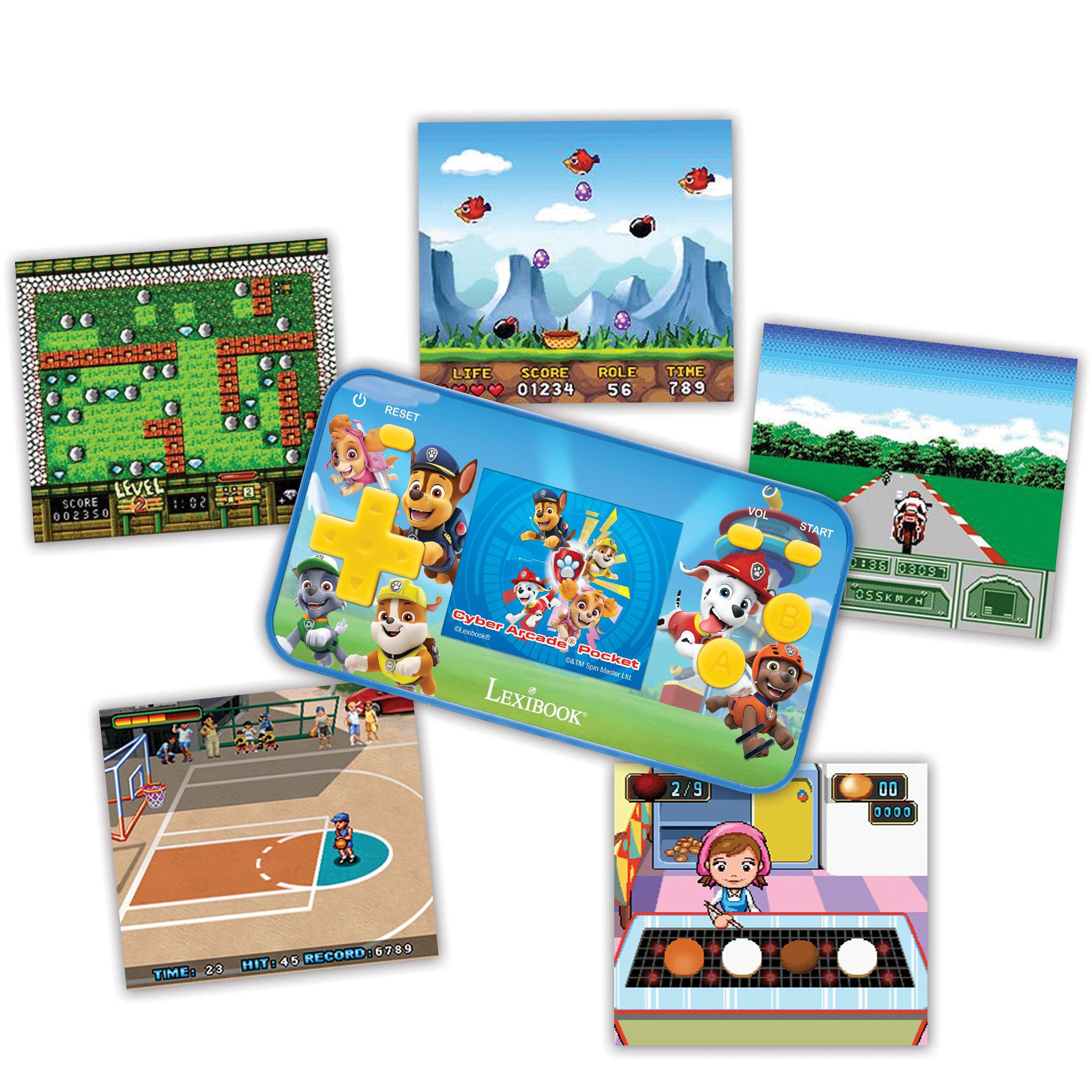 Voir la diapositive 3 : Lexibook Mini Console de jeux portable couleur Pat Patrouille Cyber Arcade Pocket