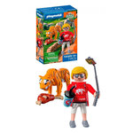 PLAYMOBIL 72089 Zoo : Tigre et visiteur