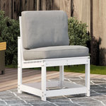 VIDAXL Chaise de jardin blanc 50,5x55x77 cm bois de pin massif