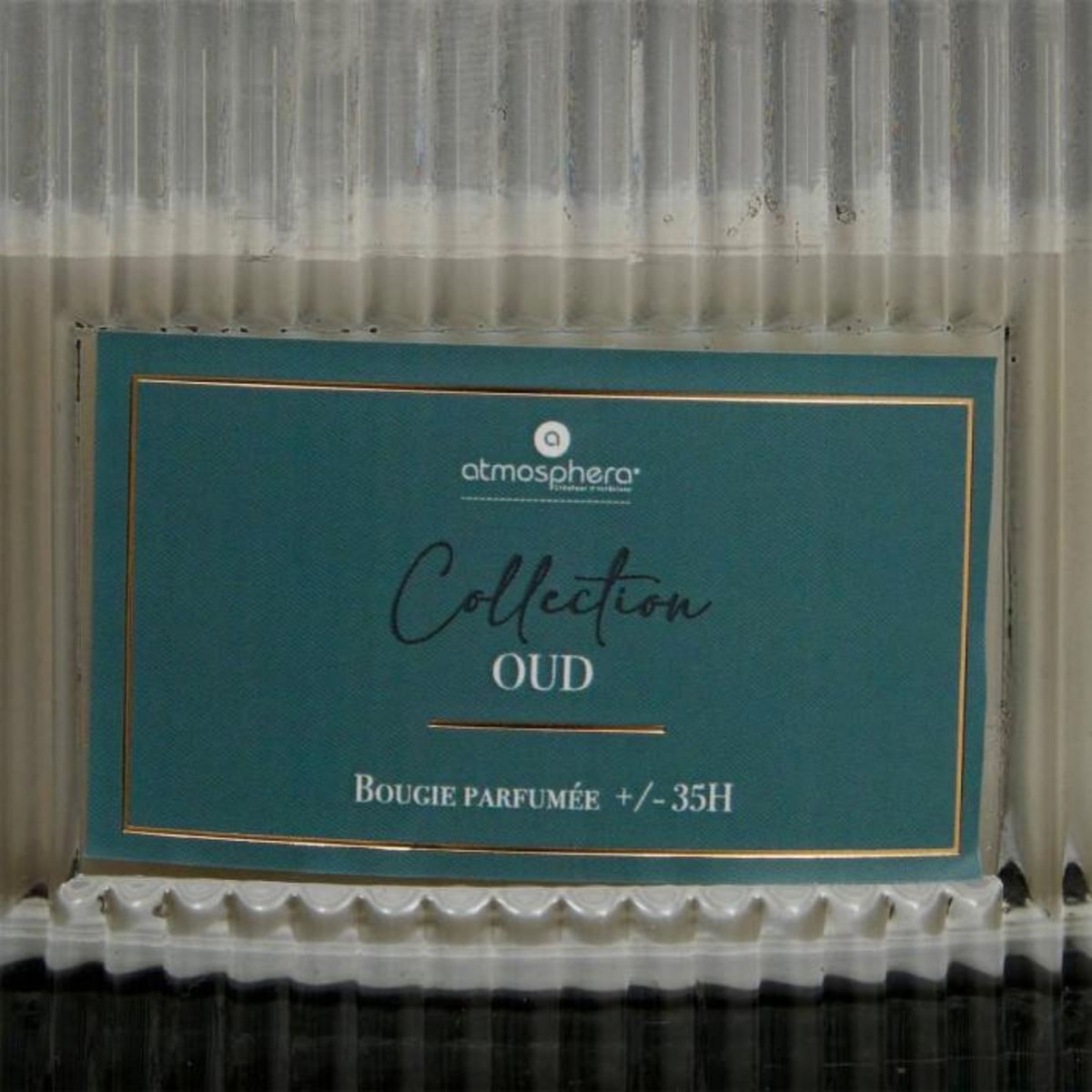 ATMOSPHERA Bougie Parfumée en Verre  Albie  635g Bois de Oud