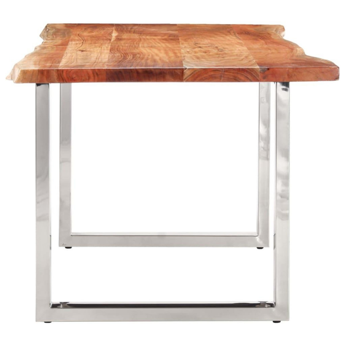 VIDAXL Table a dîner a live edge Bois d'acacia massif 200 cm 3,8 cm