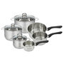 Voir la diapositive 1 : Fackelmann Set de 3 casseroles 12 16 20 cm en inox et 3 faitouts inox 16, 20 et 24 cm Fackelmann Geneva
