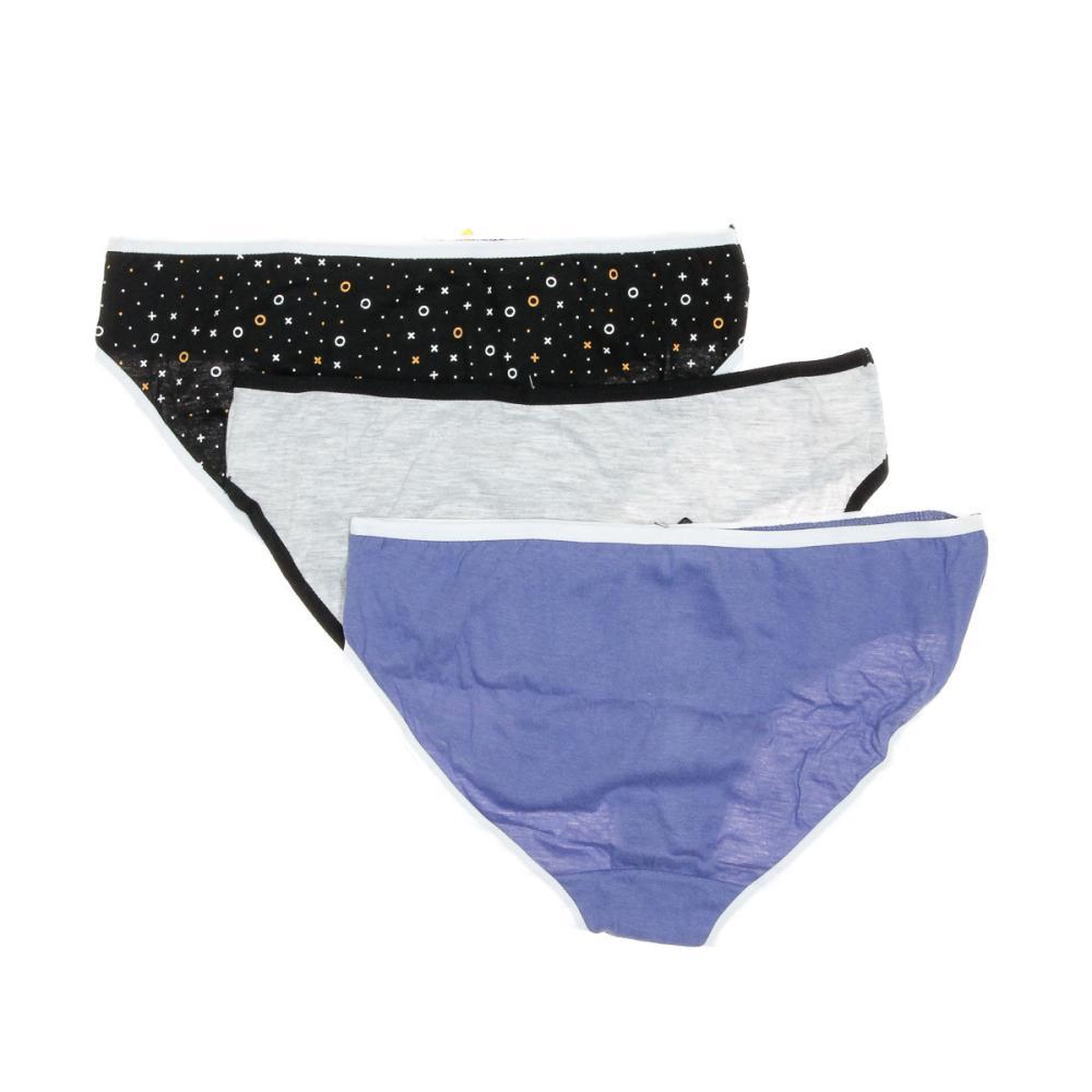 Voir la diapositive 2 : SIMPLY ME Lot x3 Culottes Gris/Noir/Bleu Femme Simply Me