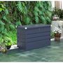 Voir la diapositive 2 : Habitat et Jardin Coffre de jardin métal  Store  - 680 L - 165 x 69 x 60 cm - Gris