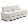 Voir la diapositive 5 : BEST MOBILIER Brescia - banquette 3 places convertible en tissu velours relief