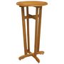 Voir la diapositive 2 : VIDAXL Table de bar de jardin Ø60x105 cm Bois d'acacia solide