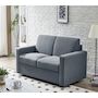 Voir la diapositive 2 : Habitat et Jardin Canapé convertible express en tissu  Diana  - Couchage 120 cm - 2 places - Gris