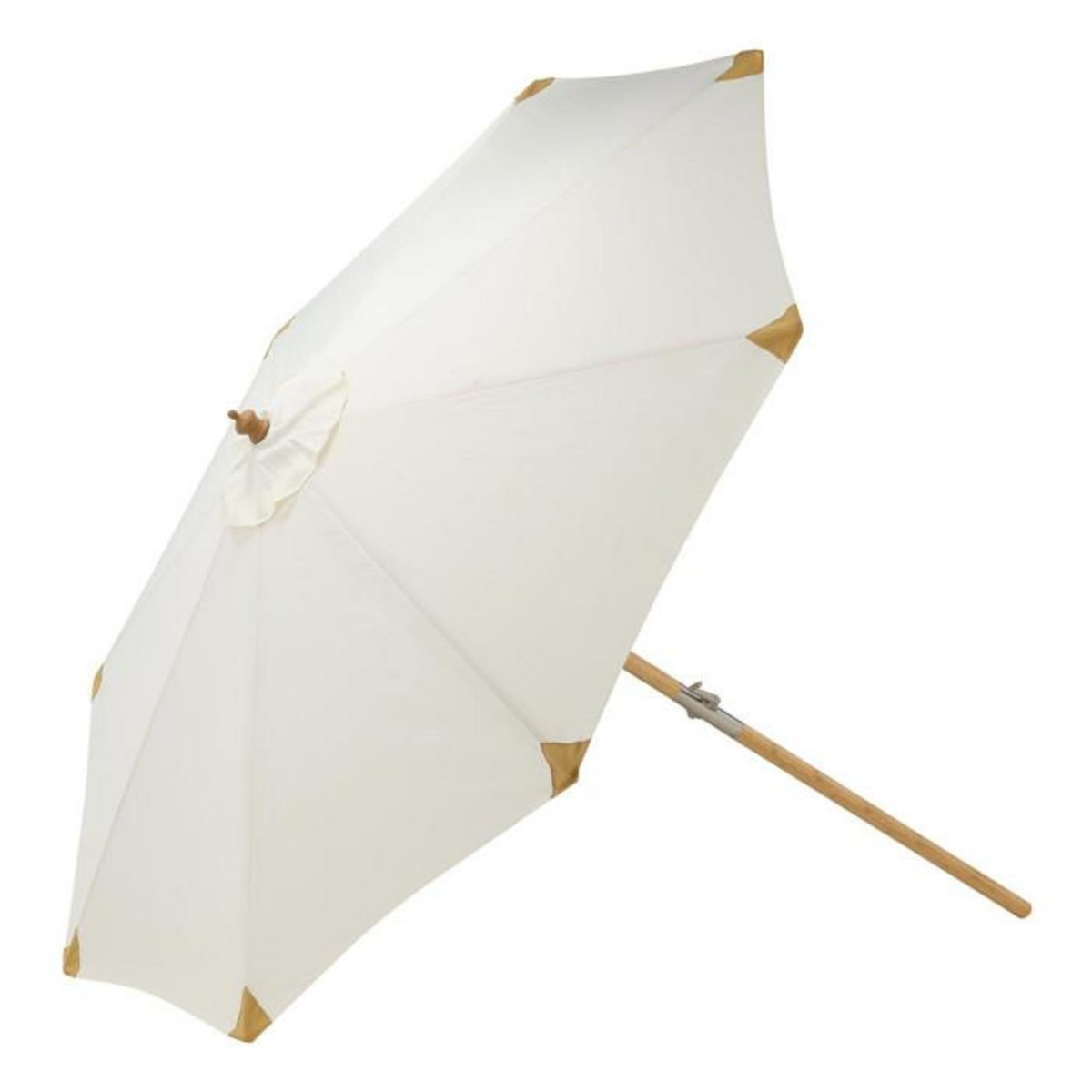Paris Prix Parasol en Bambou  Cerox  270cm Blanc
