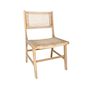 Voir la diapositive 6 : SWEEEK Lot de 4 chaises de jardin Ocara. cannage et bois. L 61 x 51 x 85cm