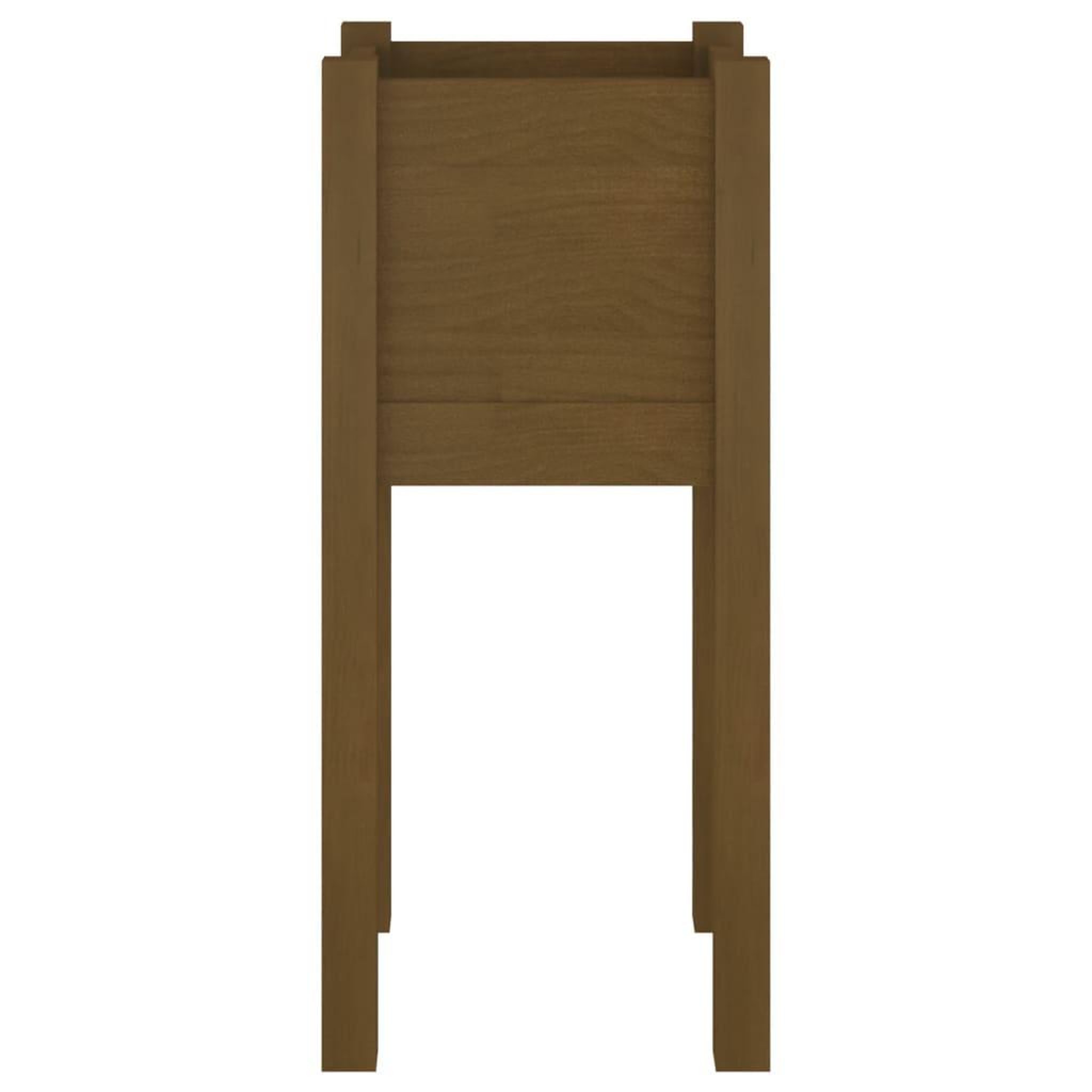 Voir la diapositive 5 : VIDAXL Jardinieres d'exterieur 2 pcs Marron miel 31x31x70cm Pin massif