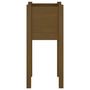 Voir la diapositive 5 : VIDAXL Jardinieres d'exterieur 2 pcs Marron miel 31x31x70cm Pin massif