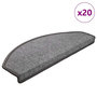 Voir la diapositive 1 : VIDAXL Tapis d'escalier 20 pcs gris fonce 65x24x4 cm