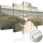 Paris Prix Tableau sur Verre Acrylique  Quiet Beach. Coloris disponibles : Multicolore