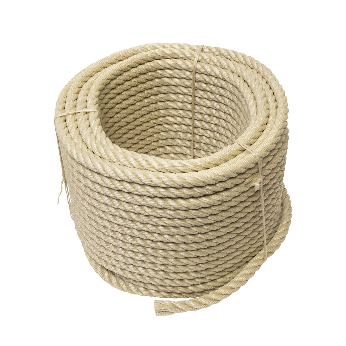 Corderies tournonaises Corde beige polypropylène  50m, Ø18mm