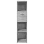 Voir la diapositive 4 : VIDAXL Buffet haut gris beton 30x42,5x124 cm bois d'ingenierie