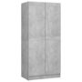 Voir la diapositive 5 : VIDAXL Garde-robe Gris beton 82,5x51,5x180 cm Agglomere