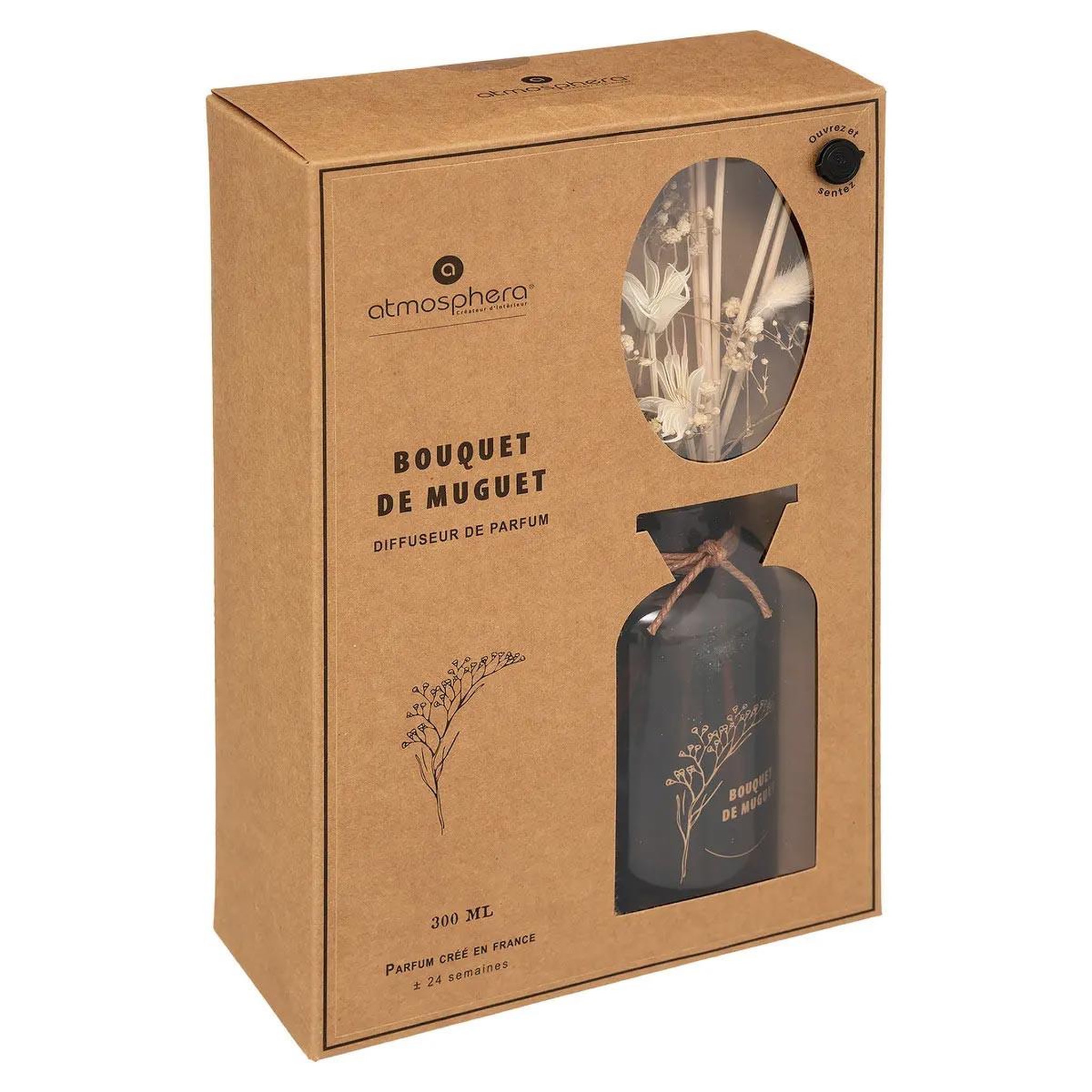 Voir la diapositive 2 : ATMOSPHERA Diffuseur de parfum  mula  300ml bouquet de muguet
