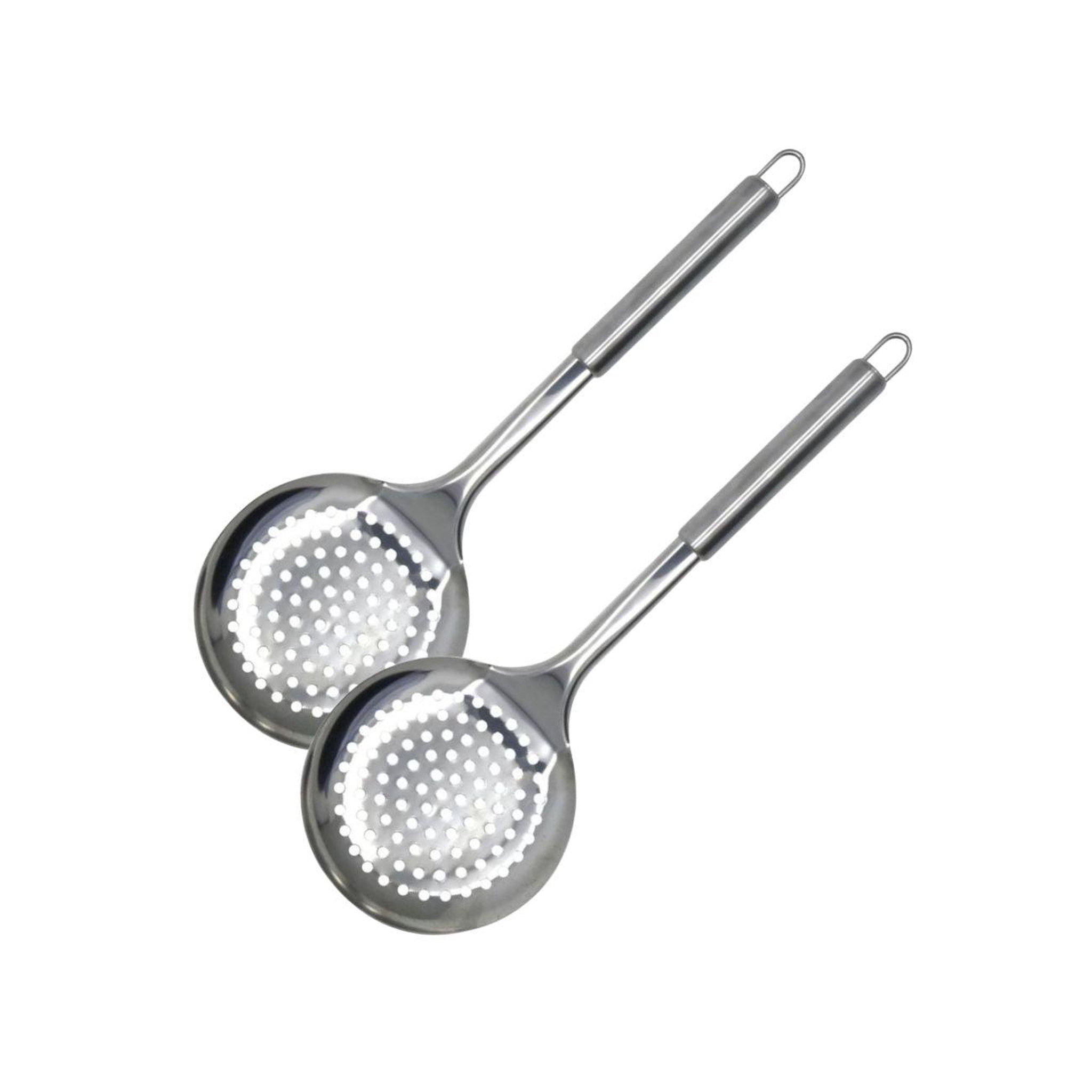 Fackelmann Ensemble de 2 ecumoires fackelmann 32 cm en inox elemental