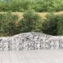 Voir la diapositive 1 : VIDAXL Paniers a gabions arques 2 pcs 400x30x60/80 cm Fer galvanise
