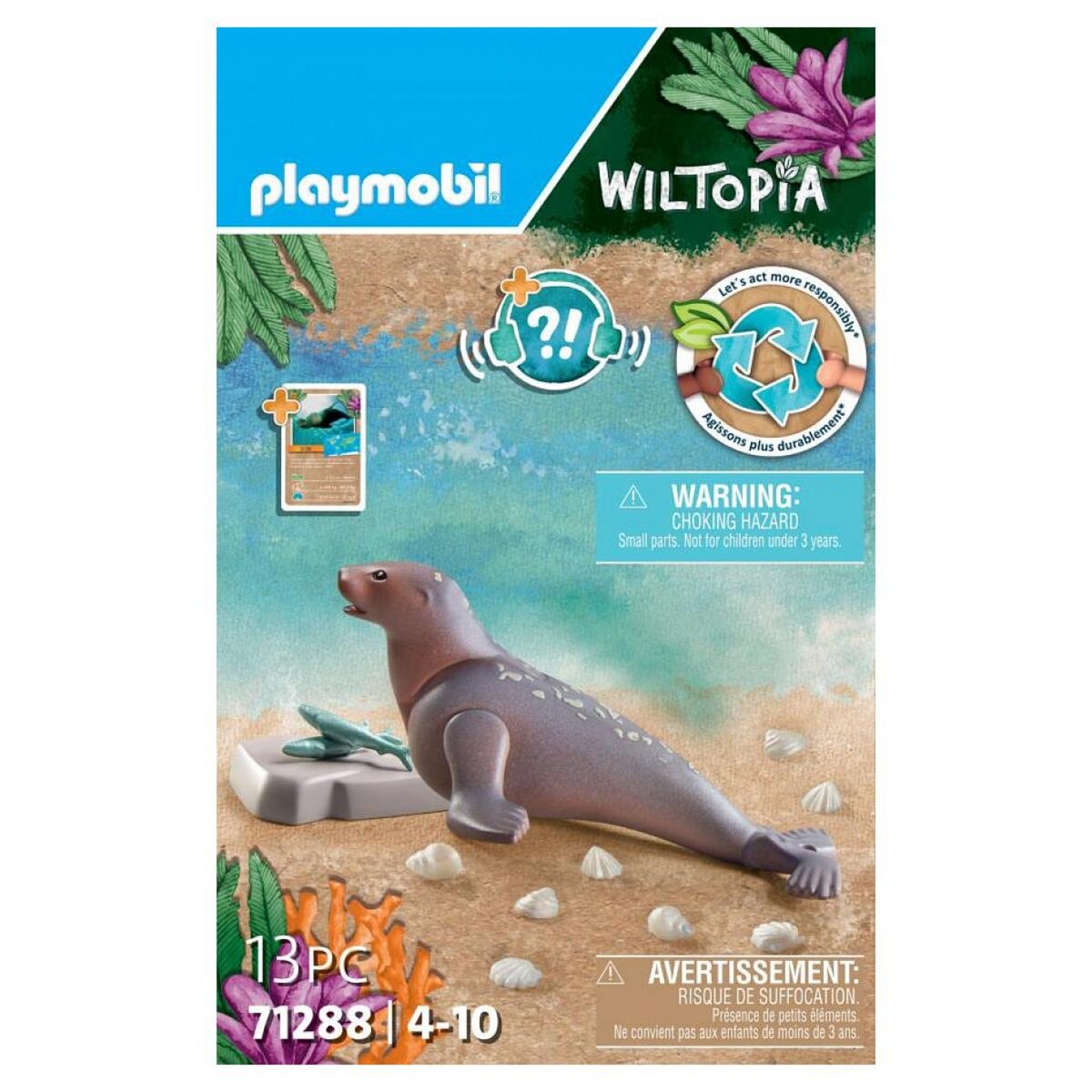 PLAYMOBIL 71288 - Pochette animaux - Lion de mer