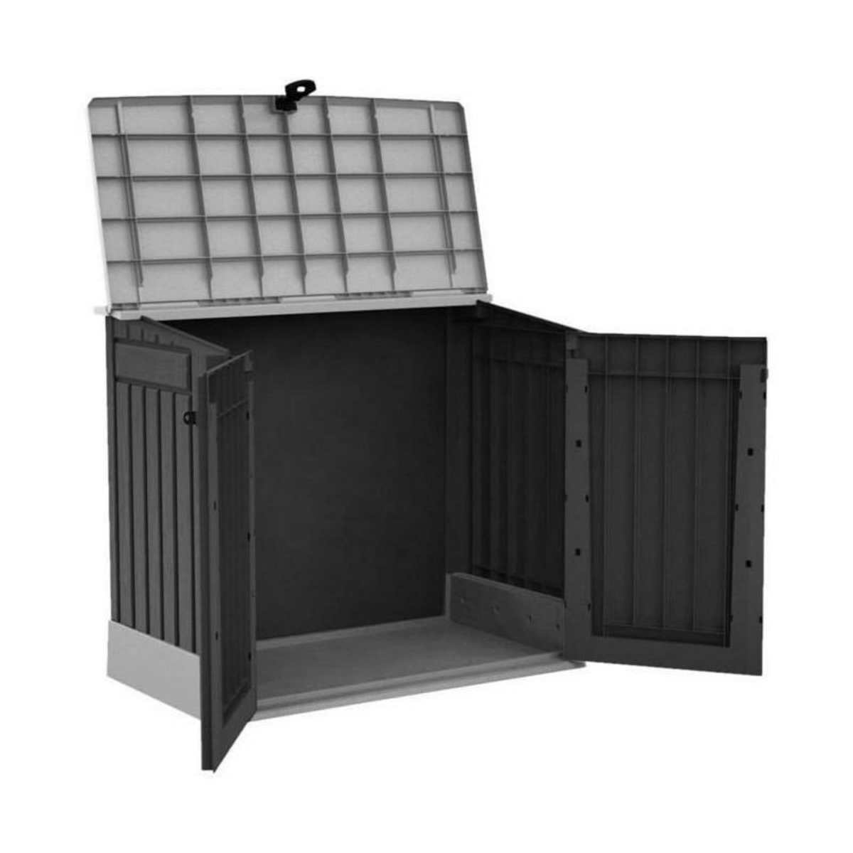 Chalet & jardin Coffre de jardin en résine multifonctions 880 l - noir (sans vérins)