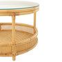 Voir la diapositive 2 : Paris Prix Table Basse en Rotin  Jovelyne  70cm Naturel